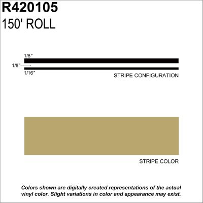 SHR420105 image(0) - SHARPLINE CONVERTING INC MS, 5/16" X 150'; Light Gold Metallic