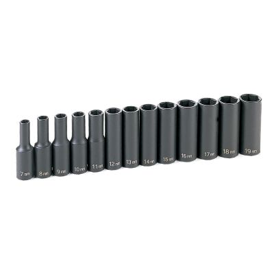 GRE1213MD image(0) - Grey Pneumatic 3/8" Drive 13 Piece Deep Metric Set