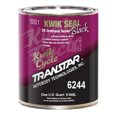 TRP6244 image(0) - Transtar Autobody Products 6244 - Kwik Seal 2K Urethane Sealer - 1 qt Can - Black - 4:1:1 Mixing - 560 sq-ft/ Gallon at 1 mil Coverage
