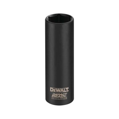 DWTDW22862 image(0) - DEWALT IMPACT READY 1/2" and 3/8" Drive Deep Socket (6 Point)