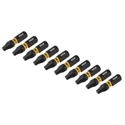 DWTDWAF1SQ2IR10 image(1) - DEWALT 1In Square #2 Flextorq 10Pk