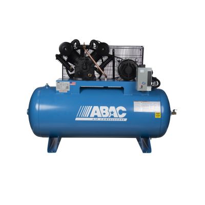 ABAABC10-23120HFF image(0) - Quincy Compressors ABAC 10 HP 120 Gallon Horizontal Two Stage Air Compressor 175 PSI 230 Volt 3 Phase 32 CFM C2 Pump