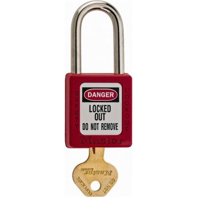 MRO473496 image(0) - Msc Industrial Supply Keyed Different Retaining Key Lockout Padlock