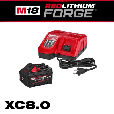 MLW48-59-1881 image(0) - Milwaukee Tool M18&trade; REDLITHIUM&trade; FORGE&trade; XC8.0 Starter Kit