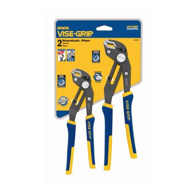 VGP2078709 image(0) - Vise Grip 2 PC GROOVELOCK CLAMSHELL SET