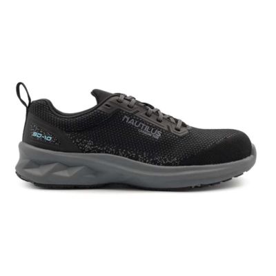 FSIN5220-7.5B image(0) - Nautilus Safety Footwear SPRINGWATER SD10 - Women's Low Top Shoe - CT|SD|SF|SR - Black / Grey - Size: 7.5 - B - (Medium)