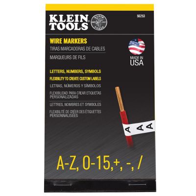 KLE56251 image(0) - Klein Tools Wire Marker Book, 120/240V 3 Phase 1-48