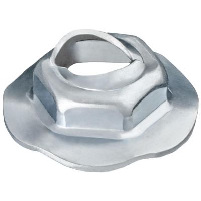 AVC12255 image(0) - AUVECO THREAD CUTTING NUT 6.3MM STUD SIZE - ZINC