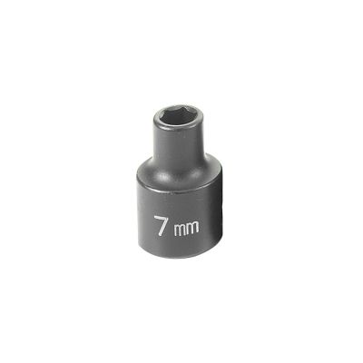 GRE1007M image(0) - Grey Pneumatic 3/8" Drive x 7mm Standard Socket