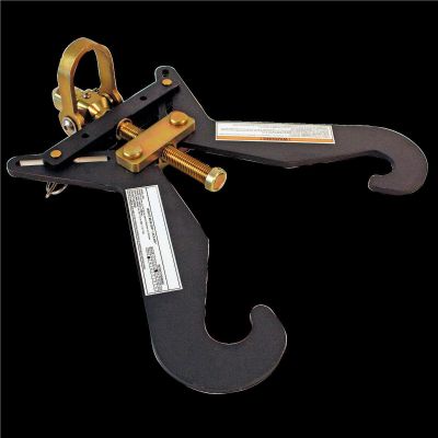 SRWFS512I-GY-6FT image(0) - FALL SAFE Lanyard - STRETX Series - Shock-Absorbing - Twin Leg - Aluminum Rebar Hooks - Length:  6-feet