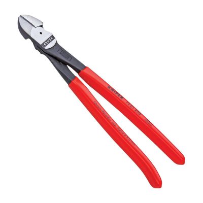 KNP7401-10C image(1) - KNIPEX 10" HIGH LEVERAGE DIAGONAL CUTTERS CARDED