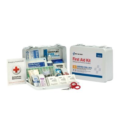 FAO90560 image(1) - First Aid Only 25 Person First Aid Kit ANSI A  Metal Case