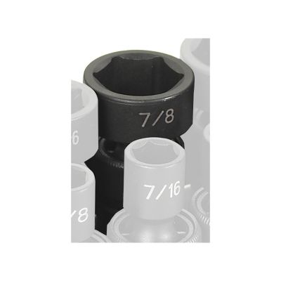 GRE1028U image(1) - Grey Pneumatic 3/8" Drive x 7/8" Standard Universal Socket