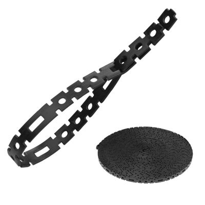 KLE450950 image(0) - Klein Tools Hook and Loop Tape, 3/4-Inch, 25-Foot, Black, Custom Length Cable Ties