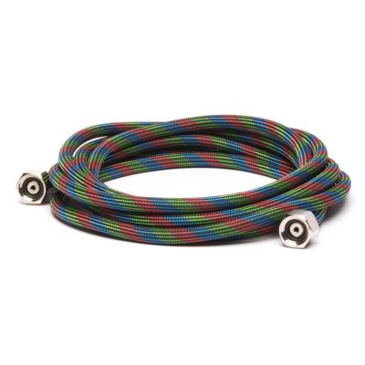 IWABT050 image(0) - Iwata 10-ft Braided Nylon Air Hose with Two 1/4-inch Fittings