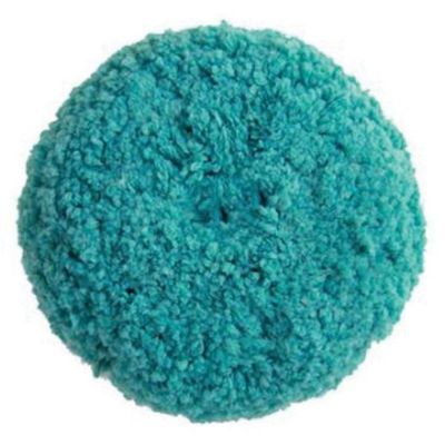 PES890143 image(0) - Presta 890143 Single Sided Light Cutting Pad, 9 in Dia, Hook and Loop Attachment, Blended Wool Pad, Green