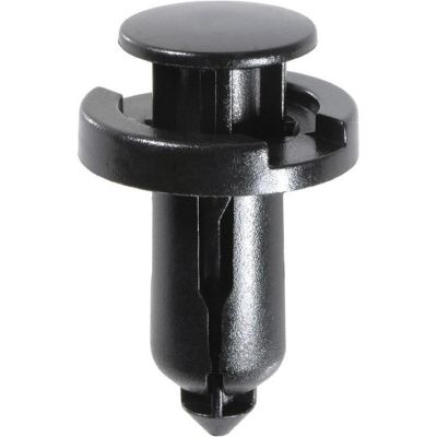 AVCAP20564 image(0) - AUVECO AP20564 Push-Type with Drive Pin Front and Rear Bumper Retainer, 20 mm Dia Head x 18 mm L Stem, Nylon, Black