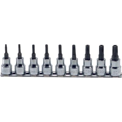 KKNRS3025-9-IPR image(0) - Ko-ken USA RS3025/9-IPR 3/8 Sq. Dr. 9 Piece Tamper-Resistant TORXplus&Acirc;&reg; Bit Socket set  10IPR-50IPR