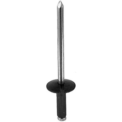 AVC17006 image(0) - AUVECO 17006 Blind Rivet, 5/32 in Dia x 1/4 to 3/8 in Grip Range, Aluminum Rivet/Steel Mandrel, Black