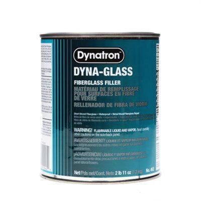 DYN462 image(0) - Dynatron Bondo Dyna-Glass 462 Short Strand Fiberglass Reinforced Body Filler, 1 qt Can, Green, Liquid/Paste