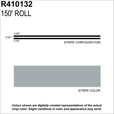 SHR410132 image(0) - SHARPLINE CONVERTING INC MS, 3/16" X 150'; Pewter Metallic