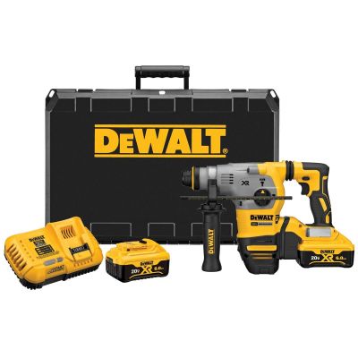 DWTDCH293R2 image(0) - DEWALT 20V MAX* XR Brushless Cordless 1-1/8 in. SDS PLUS L-Shape Rotary Hammer Kit