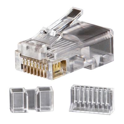 KLEVDV826603 image(0) - Klein Tools Modular Data Plugs RJ45 CAT6, 25-Pack
