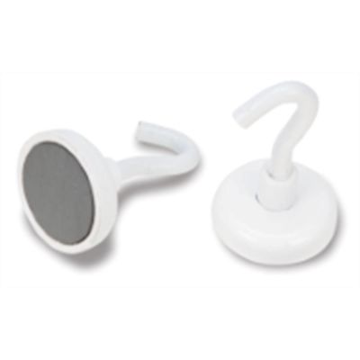 WLMW12511 image(0) - Wilmar Corp. / Performance Tool 2 Piece White Enamel Magnetic Hook