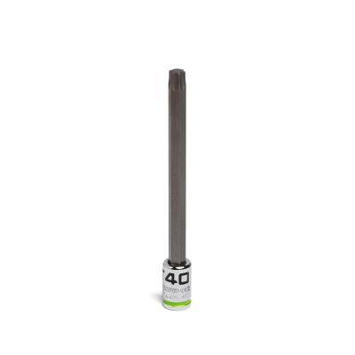 GETSTA40L image(0) - Grip Edge Tools 1/4" Dr RPT Long Star Bit Socket T40