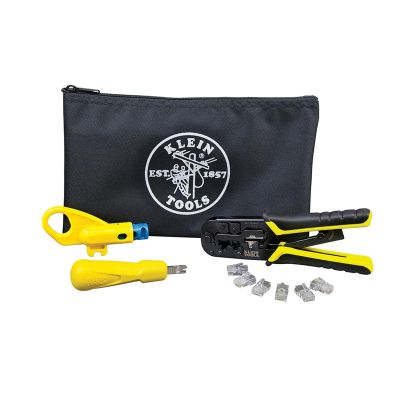 KLEVDV026212 image(0) - Klein Tools Twisted Pair Installation Kit with Zipper Pouch