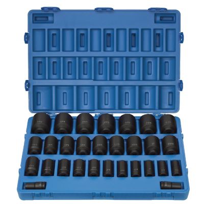 GRE8029D image(0) - Grey Pneumatic 3/4" Dr. 29 Piece Deep Fractional Master Set 3/4-2-1/2"