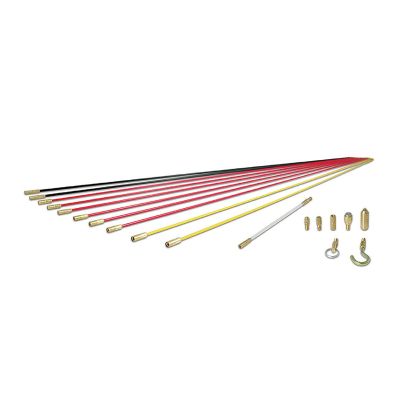 KLESRS56980 image(0) - Klein Tools Deluxe Fish Rod Set, 33-Foot, 19-Piece