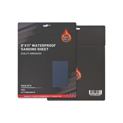 HITFSWD400PJP image(0) - High Teck Products (5 pcs pack) 9"X11" WATERPROOF SANDING SHEET P400
