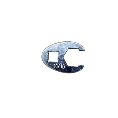 KTI22322 image(0) - K Tool International Wrench 11/16 Inch Flare Nut Crowfoot 6 Point 3/8 Drive