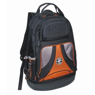 KLE55421BP-14 image(0) - Klein Tools Tradesman Pro Tool Bag Backpack, 39 Pockets, Black, 14-Inch
