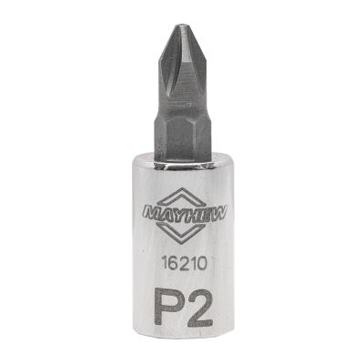 MAY16210 image(0) - Mayhew Mayhew No. 2 Phillips&reg; Short Insert Socket Bit, 1/4-Inch Drive