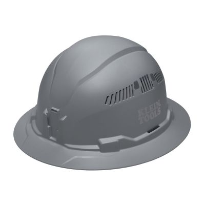 KLE60861BR image(0) - Klein Tools Hard Hat, Vented, Full Brim Style, Orange