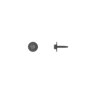DCO5552 image(0) - Disco Automotive Hardware 5552PK Teks Point Screw, M4.2 x 1.41 mm x 20 mm L x 7 mm Indented Hex Head, Black