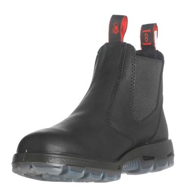 RDBUSBBK11 image(0) - Redback Boots USA Black Slip-On Steel Toe  Leather Boot, 11