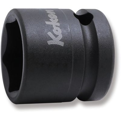KKN14401MS-21 image(0) - Ko-ken USA 14401MS-21 1/2 Sq. Dr. Socket 21mm 6 point Length 28.5mm Thin walled