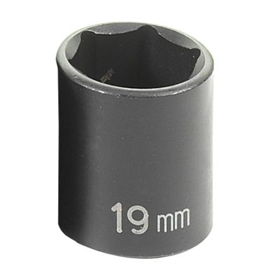 GRE1019M image(0) - Grey Pneumatic 3/8" Drive x 19mm Standard Socket