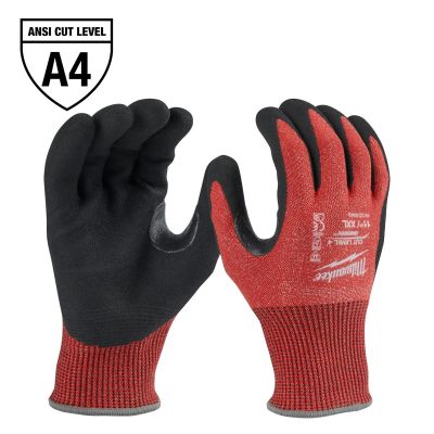 MLW48-22-8949 image(0) - Milwaukee Tool Cut Level 4 Coated Nitrile Dipped Gloves - XXL