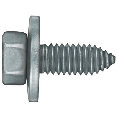 DCO1000PK image(0) - Disco Automotive Hardware 1000PK Hex Washer Head CA Point Body Bolt, 3/8 in - 16 TPI x 1 in L x 1/2 in Hex, Black