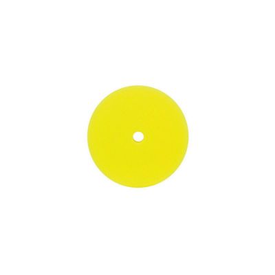 BUF3000G image(0) - Buff And Shine 3000G Grip Pad, 8 in Dia, 2 in THK, Hook and Loop Attachment, Reticulated Polyester Foam Pad, Yellow