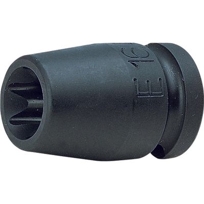 KKN14425-E18 image(0) - Ko-ken USA 14425-E18 1/2 Sq. Dr. Impact TORX E18 Socket - Length 38mm
