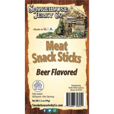 THS358051 image(0) - Tender Heifer Snack Co. Beer Flavored Meat Snack Sticks - 3.5 Ounce