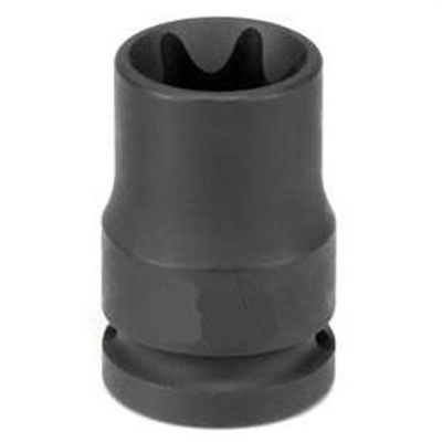 GRE2112ET image(0) - Grey Pneumatic 1/2" Drive x E12 External Star Impact Socket
