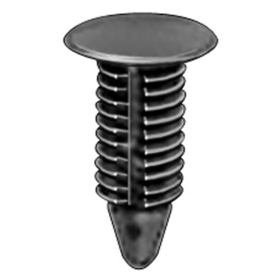 AVC19149 image(0) - AUVECO 19149 Single Head Type 1 Weatherstrip Retainer, 3/8 in Dia Bottom Head, Nylon, Black