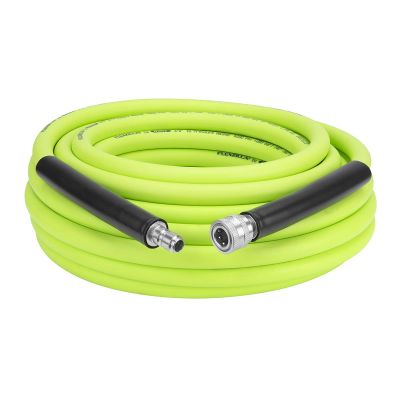 LEGHFZPW426050Q image(0) - Legacy Manufacturing Flexzilla Pressure Washer Hose, 3/8" x 50�, 4200PSI, Integrated Quick Connect Fittings, ZillaGreen