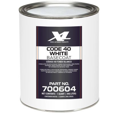 XLB700604 image(0) - Excel Auto Body Products CODE 40 WHITE B/C QT.